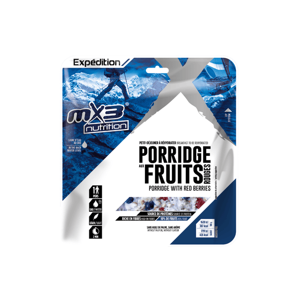 Freeze-dried red fruit porridge